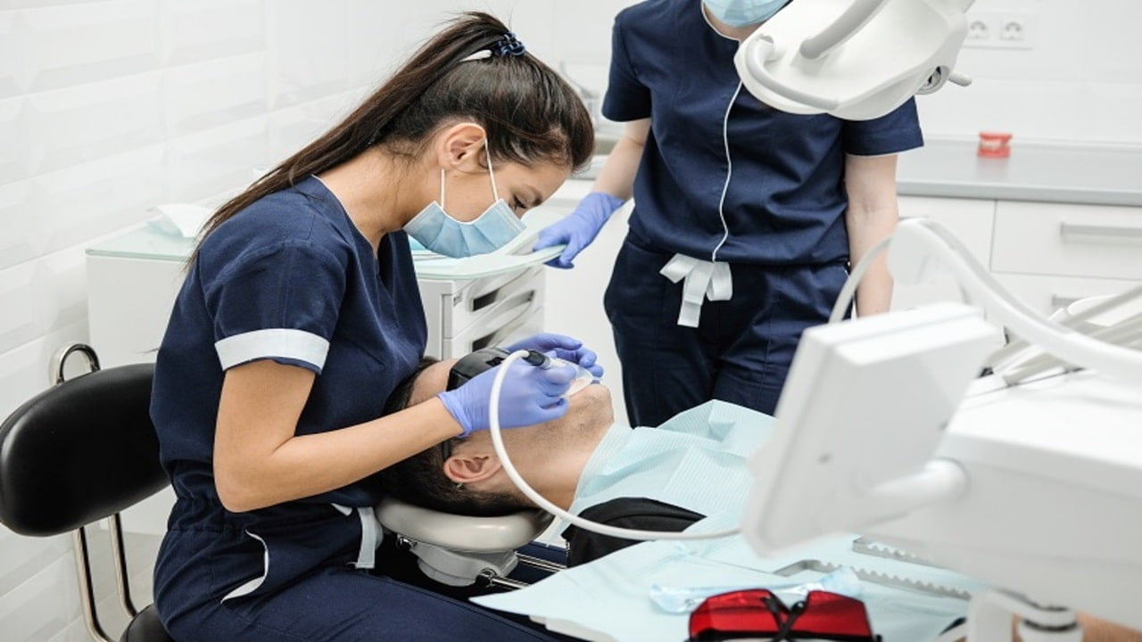 Woman Having a Dental Checkup